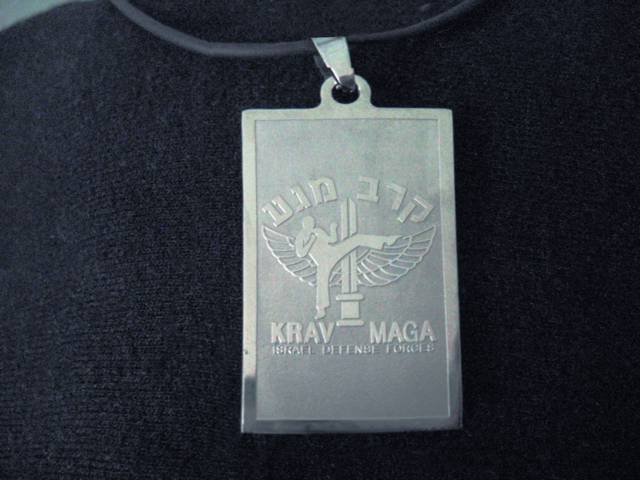 Krav Maga Emblem stainless steel Dog tag